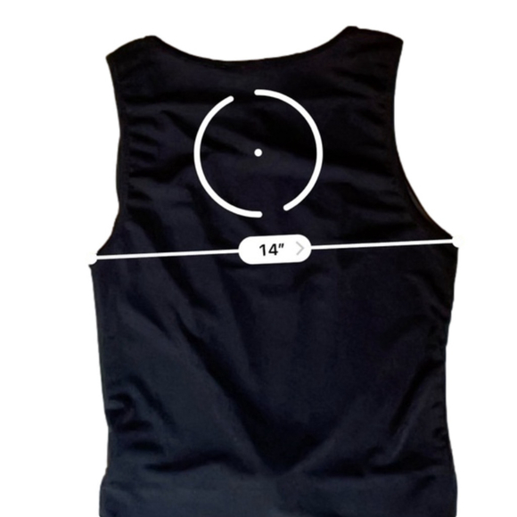 21 Saints Black Twist Front Cropped Tank Top Large - Picture 9 of 11